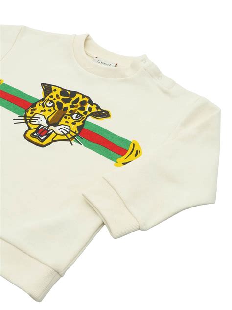 gucci leopard sweater|gucci sweatshirt women's.